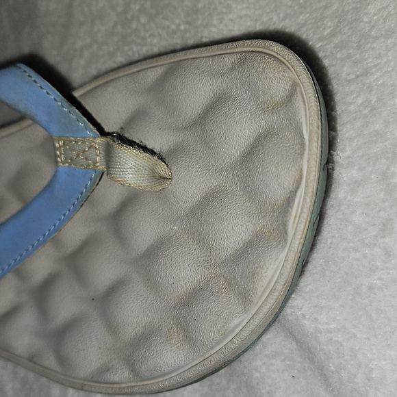 Columbia Womens Suntech Vent T PFG Active Omni-Grip Thong Sandals Light Blue 10 - Picture 4 of 11